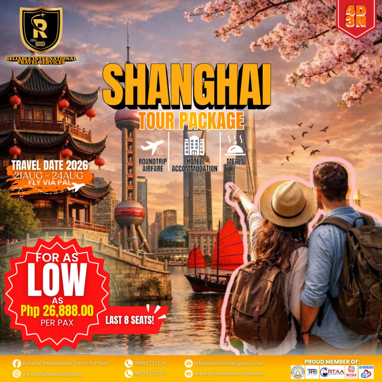 SHANGHAI TOUR PACKAGE - 4D3N SHANGHAI TOUR PACKAGE